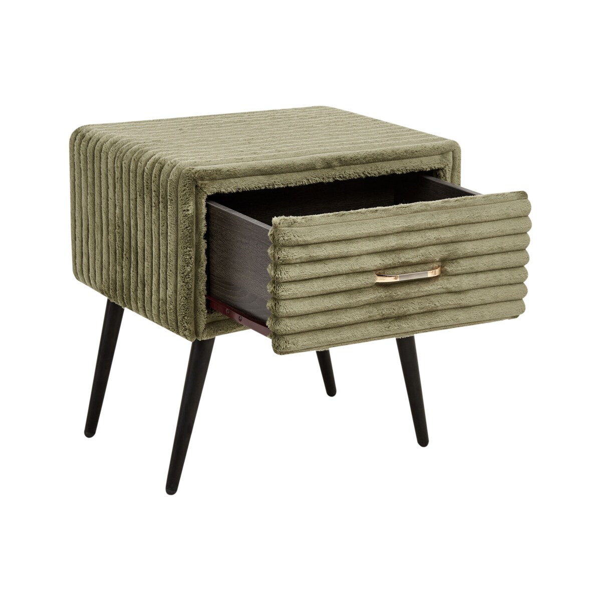 Szafka nocna FLAYAT Sztruks Zielony