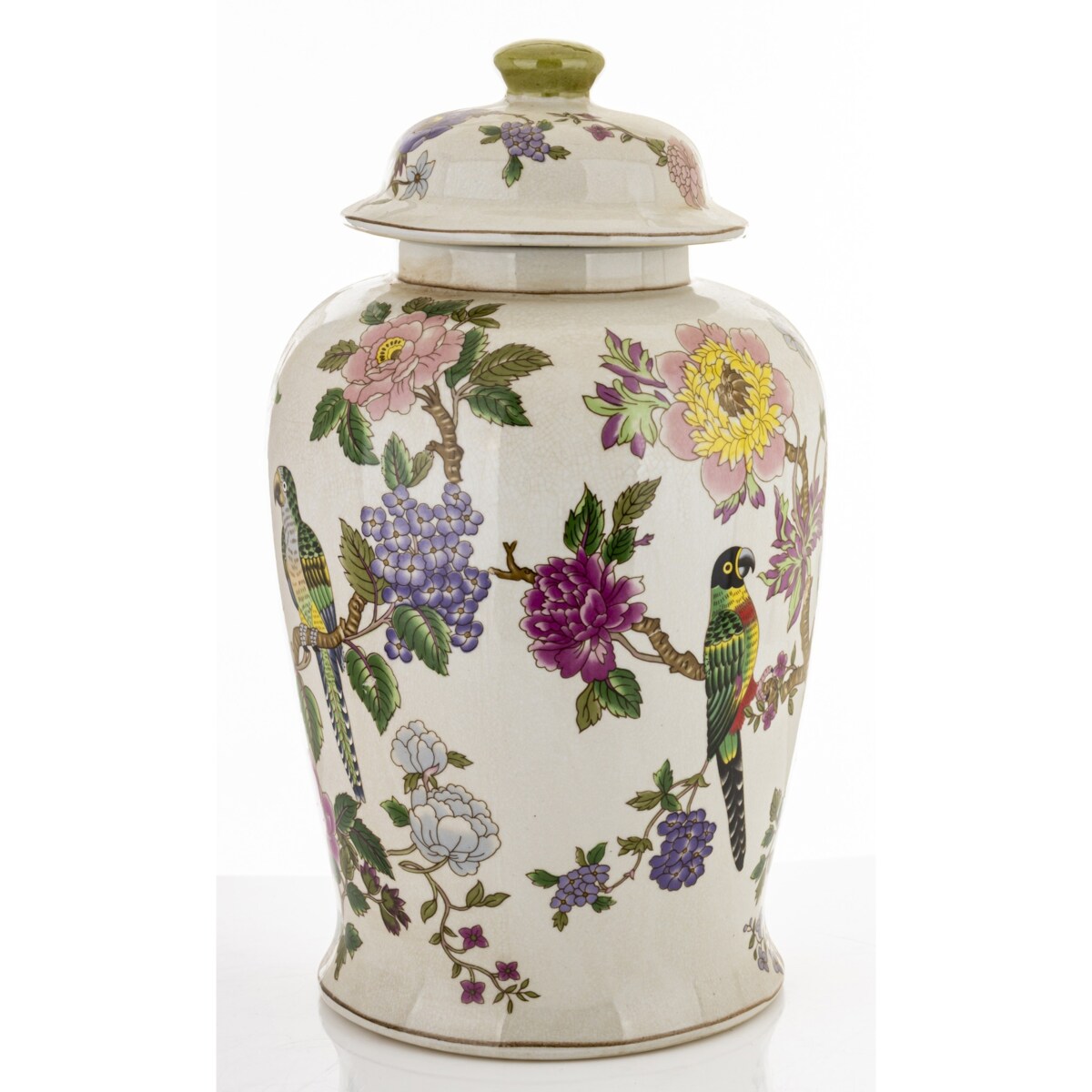 Amfora porcelanowy pojemnik z pokrywą 49x25x25 cm LORO