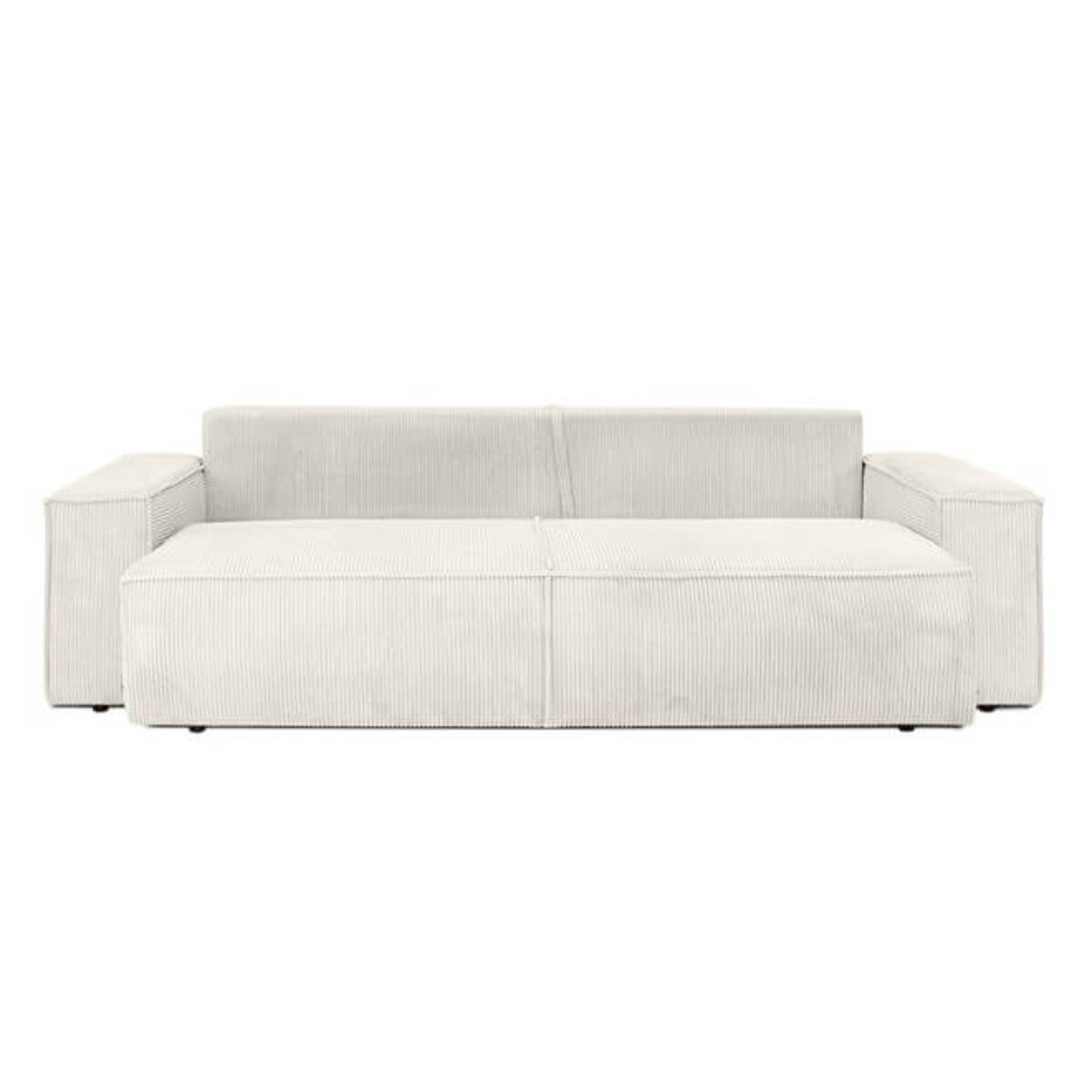 Sofa do salonu rozkładana Pllow KH1501100207 sztruks wygoda jasny beżowy, King Home