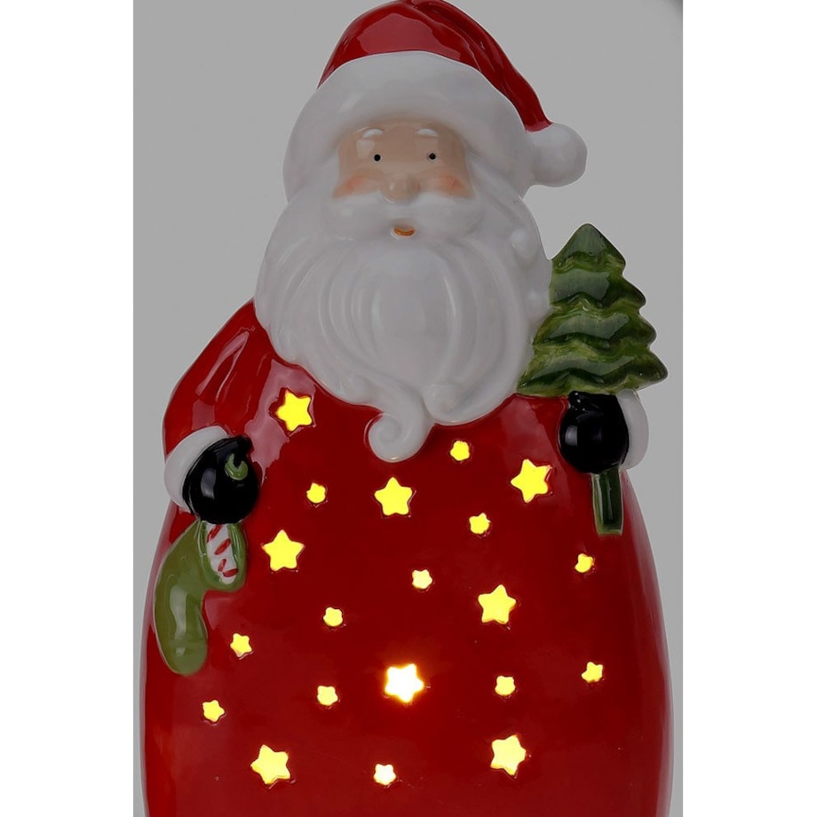Figurka Św. Mikołaja z podświetleniem LED, 30 cm
