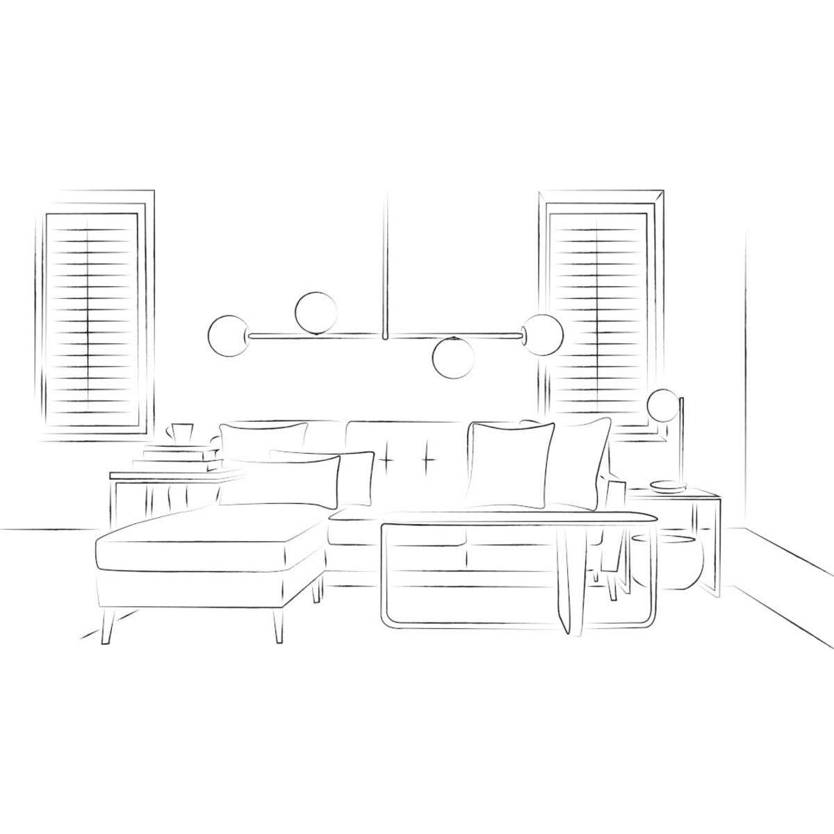 Sufitowa LAMPA loftowa GAMA 33188 Sigma szklana OPRAWA kule balls czarne białe