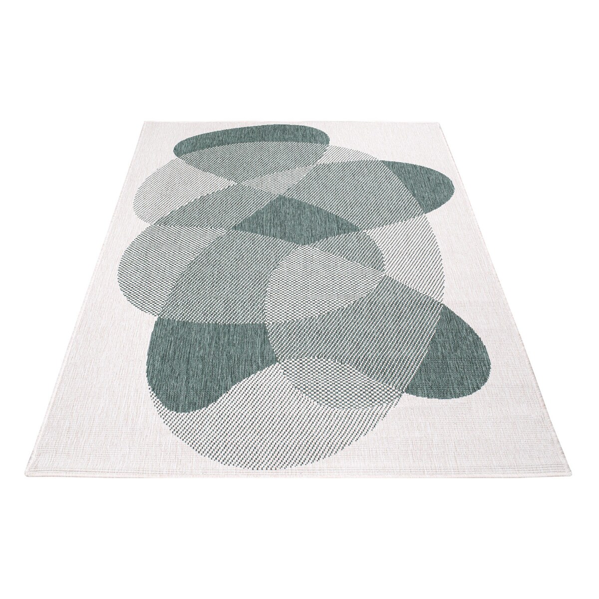 Funkcjonalny dywan na zewnątrz i do wnętrz, dwustronny DUO 58350 Zielony 160x230