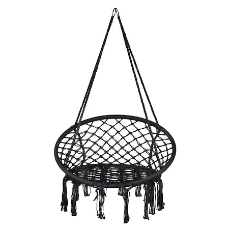 Krzesło plecione BOHO podwieszane duża huśtawka bocianie gniazdo 70 cm fotel wiszący