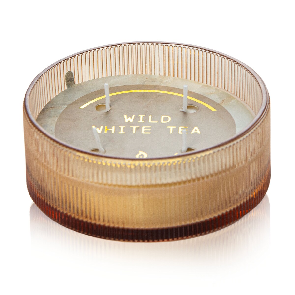 Świeca Zapachowa Świeczka Wild White Tea Świąteczna 13 Cm Okrągła Dekoracja Szklana