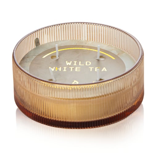 Świeca Zapachowa Świeczka Wild White Tea Świąteczna 13 Cm Okrągła Dekoracja Szklana