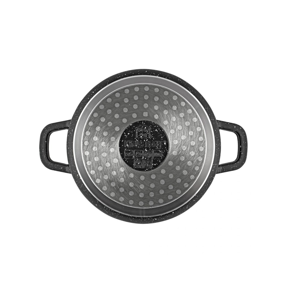 Garnek z powłoką marmurową 6.5L 28cm indukcja gaz KINGHOFF