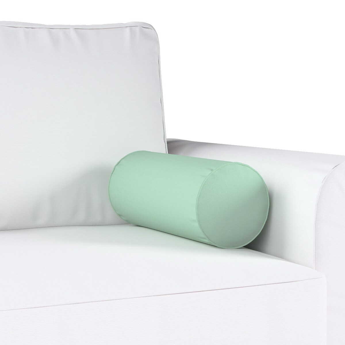 Poduszka wałek prosty, zieleń eukaliptusa, Ø16 x 40 cm, Loneta