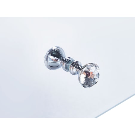 Szafka nocna lustrzana srebrna NESLE