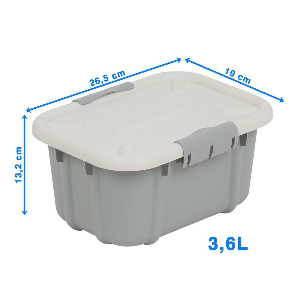 Pojemnik Plastikowy Pudełko 3,6 L Plastikowe Zamykany Z Pokrywką Pudło Box Do Przechowywania Na Zabawki Biżuterię Ubrania