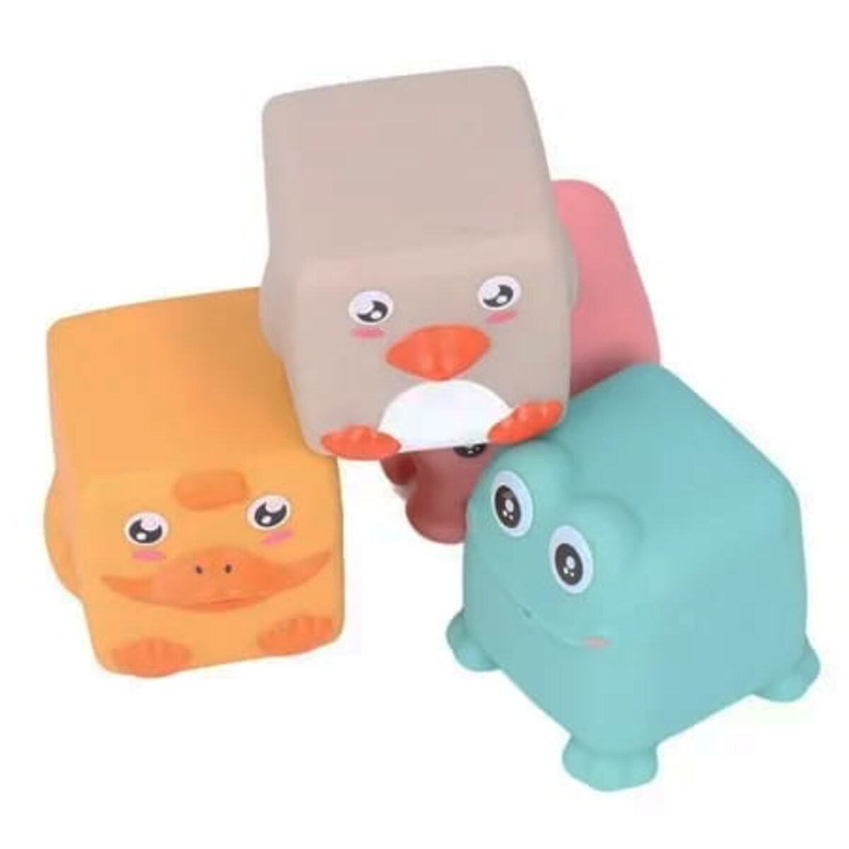 Zwierzątka wodne - miękkie klocki sensoryczne 4 szt