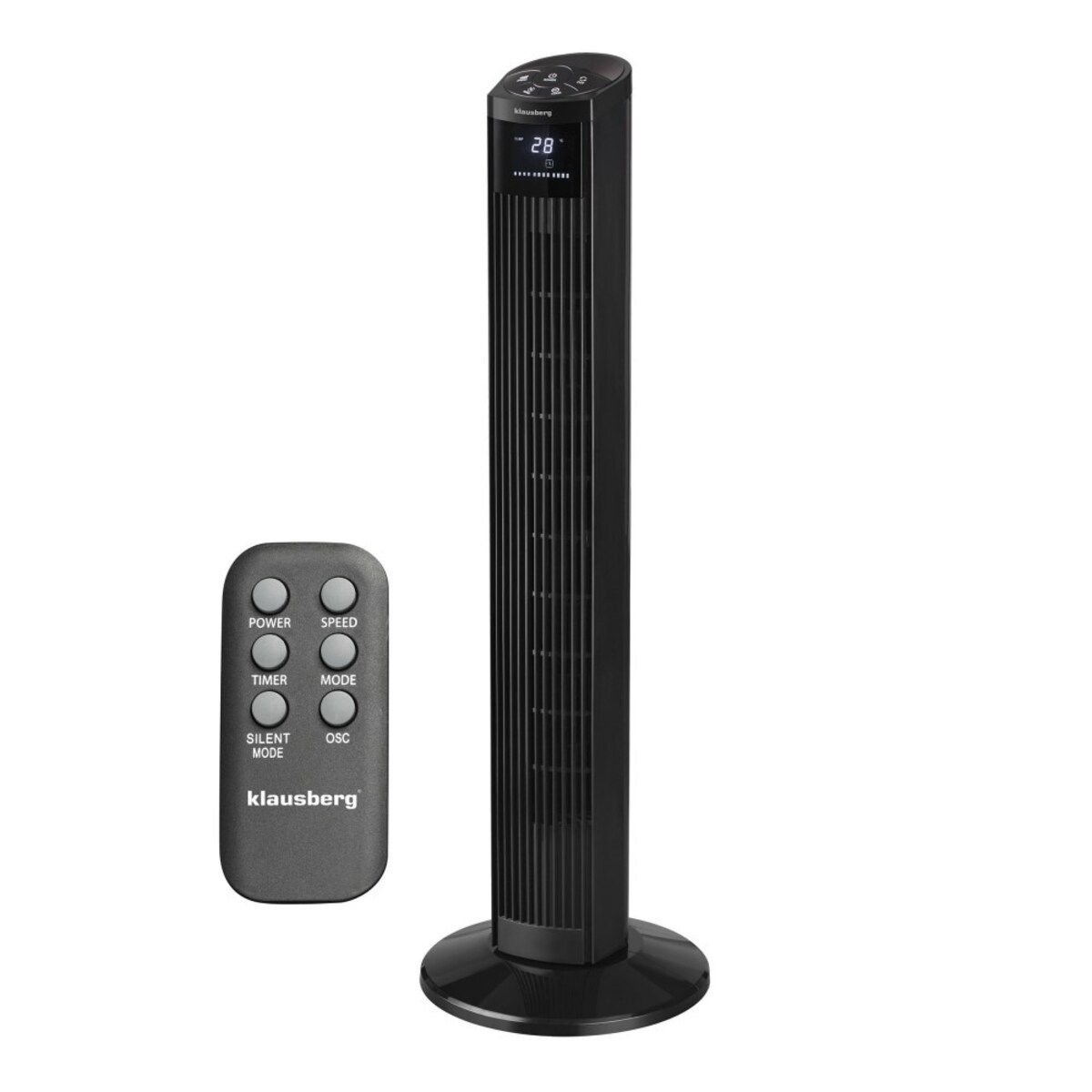 Wentylator kolumnowy podłogowy z pilotem 55W KLAUSBERG