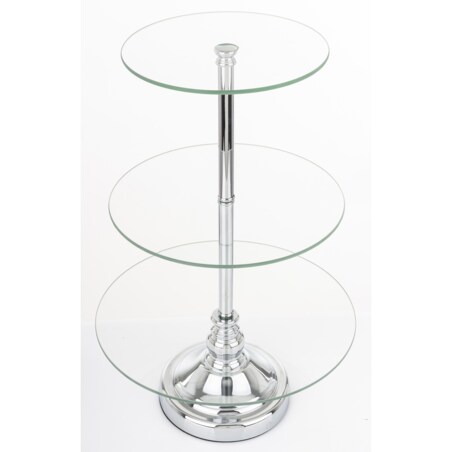 Patera szklana 3-poziomy 49x29,5x29,5 cm big