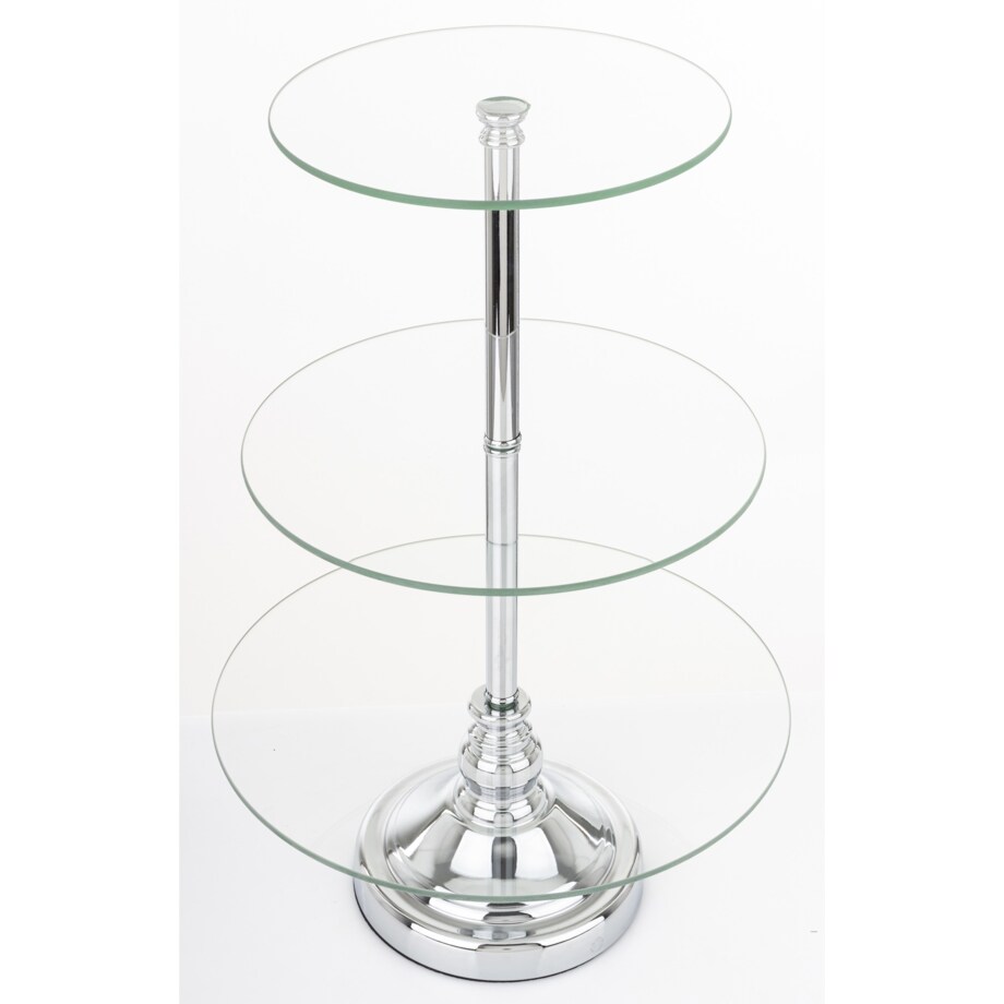 Patera szklana 3-poziomy 49x29,5x29,5 cm big