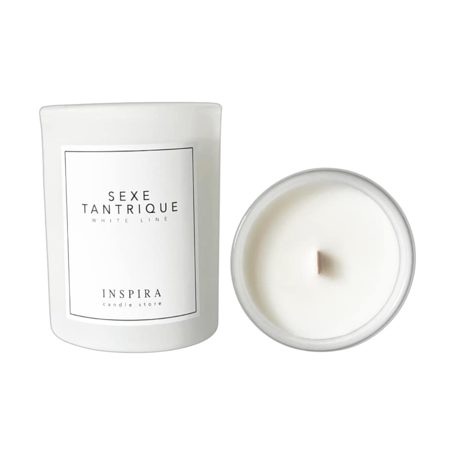 Świeca zapachowa White Sexe Tantrique, 390 g, INSPIRA