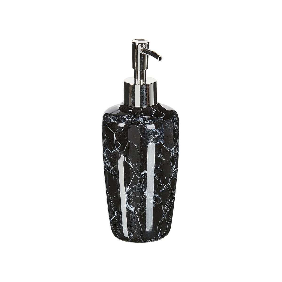 6-częściowy zestaw akcesoriów łazienkowych ceramiczny czarny PALMILLA