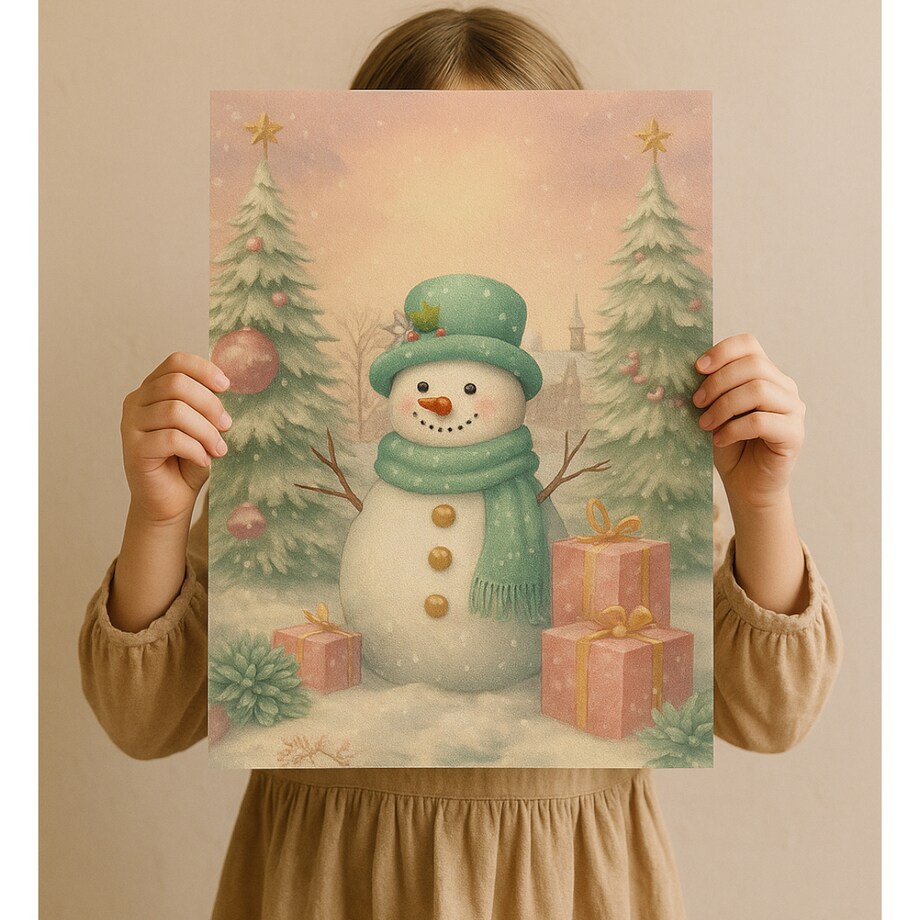 Plakat Bałwanek 50cm x 70cm