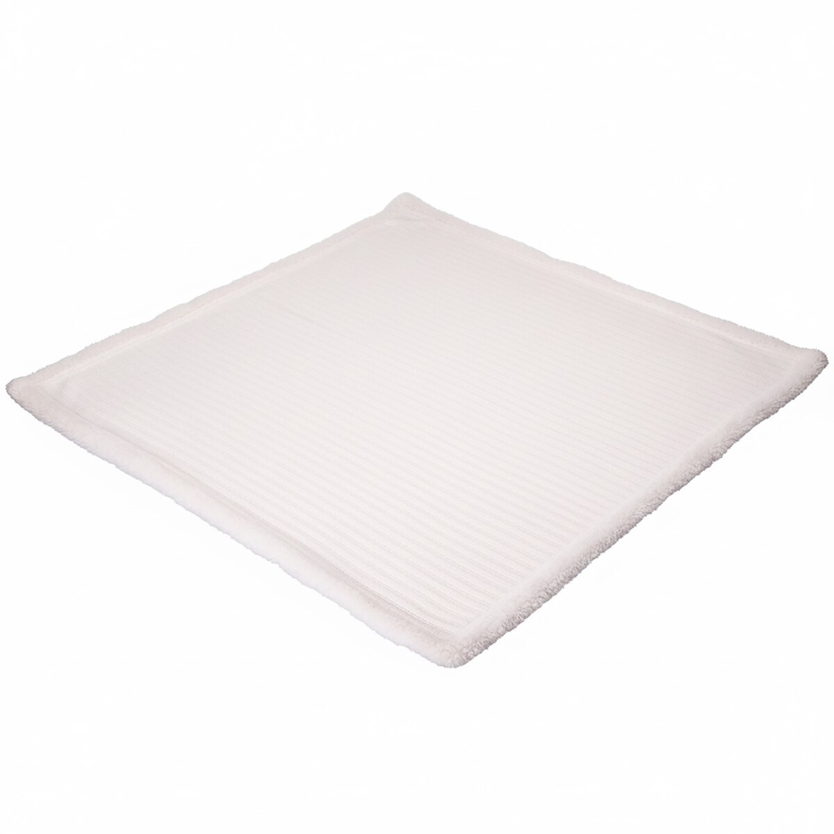 Koc Świąteczny Dekoracyjny Narzuta Na Łóżko 150X125 Cm Ozdoba Ciepły Biały