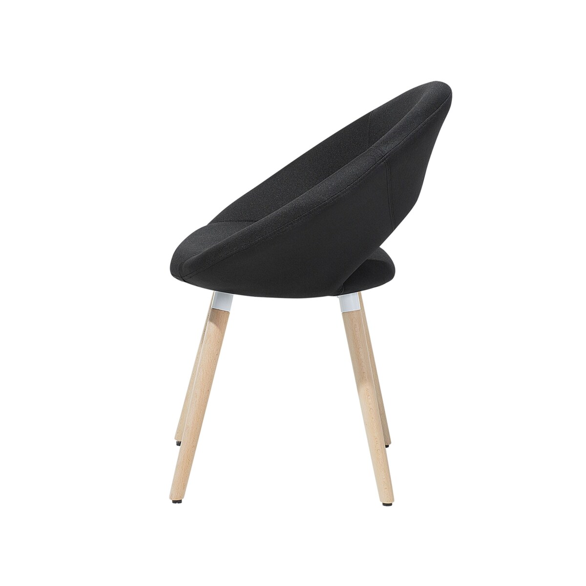 Zestaw 2 krzeseł czarny ROSLYN