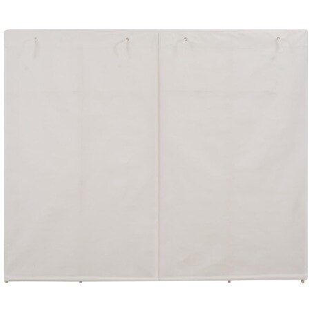 vidaXL Szafa, biała, 200x40x170 cm, materiałowa