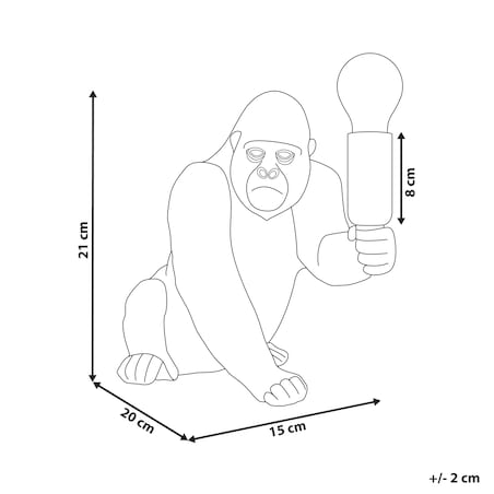 Lampa stołowa Goryl HARAMBE Złoty