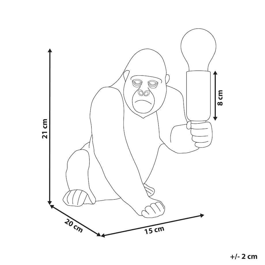 Lampa stołowa Goryl HARAMBE Złoty