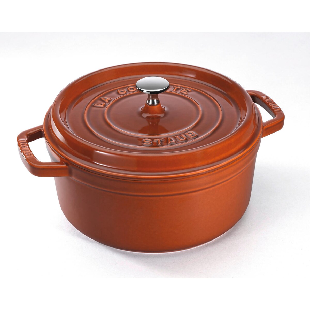 Garnek żeliwny okrągły Staub - 6.7 ltr, Cynamonowy