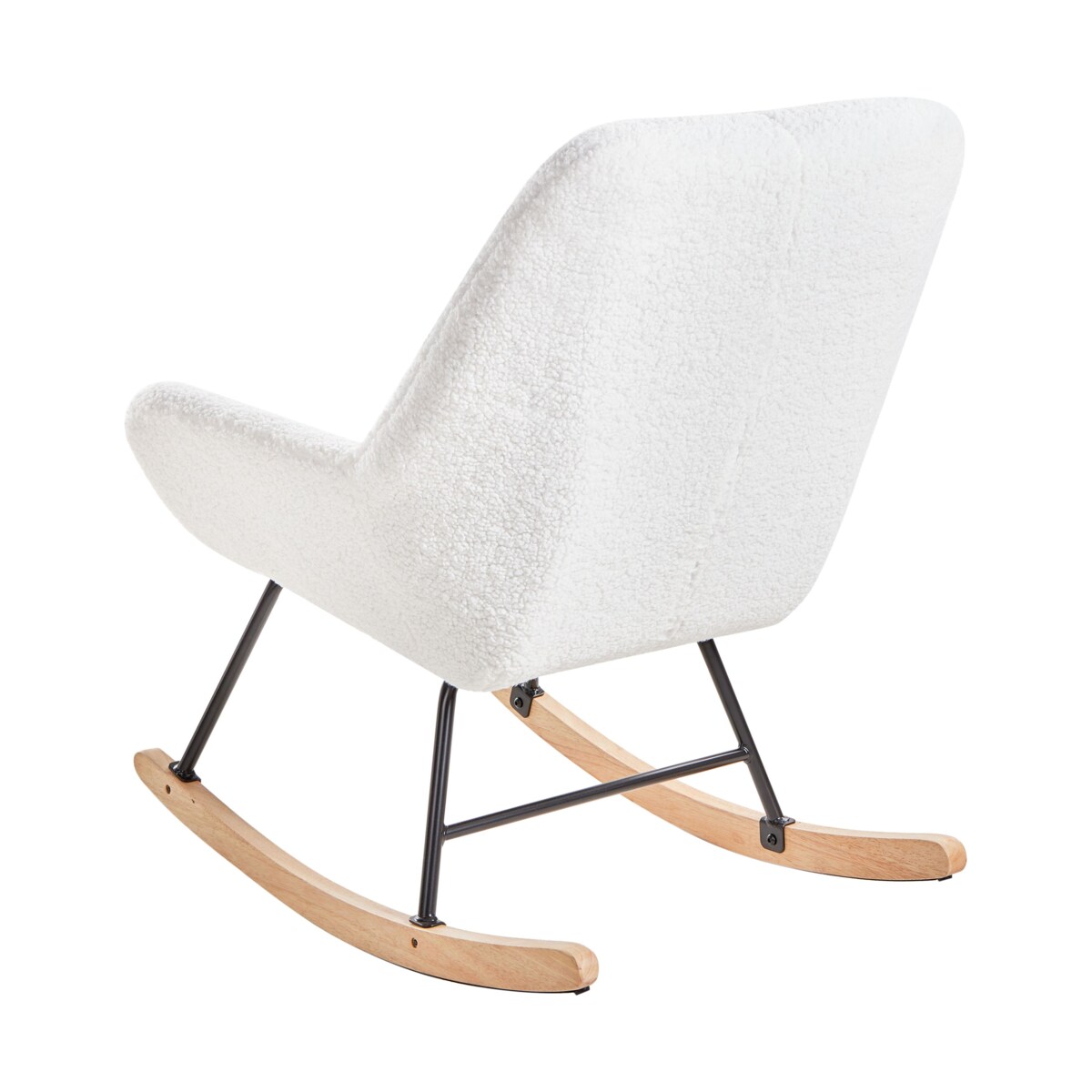 Fotel bujany KINNO Boucle Złamana biel