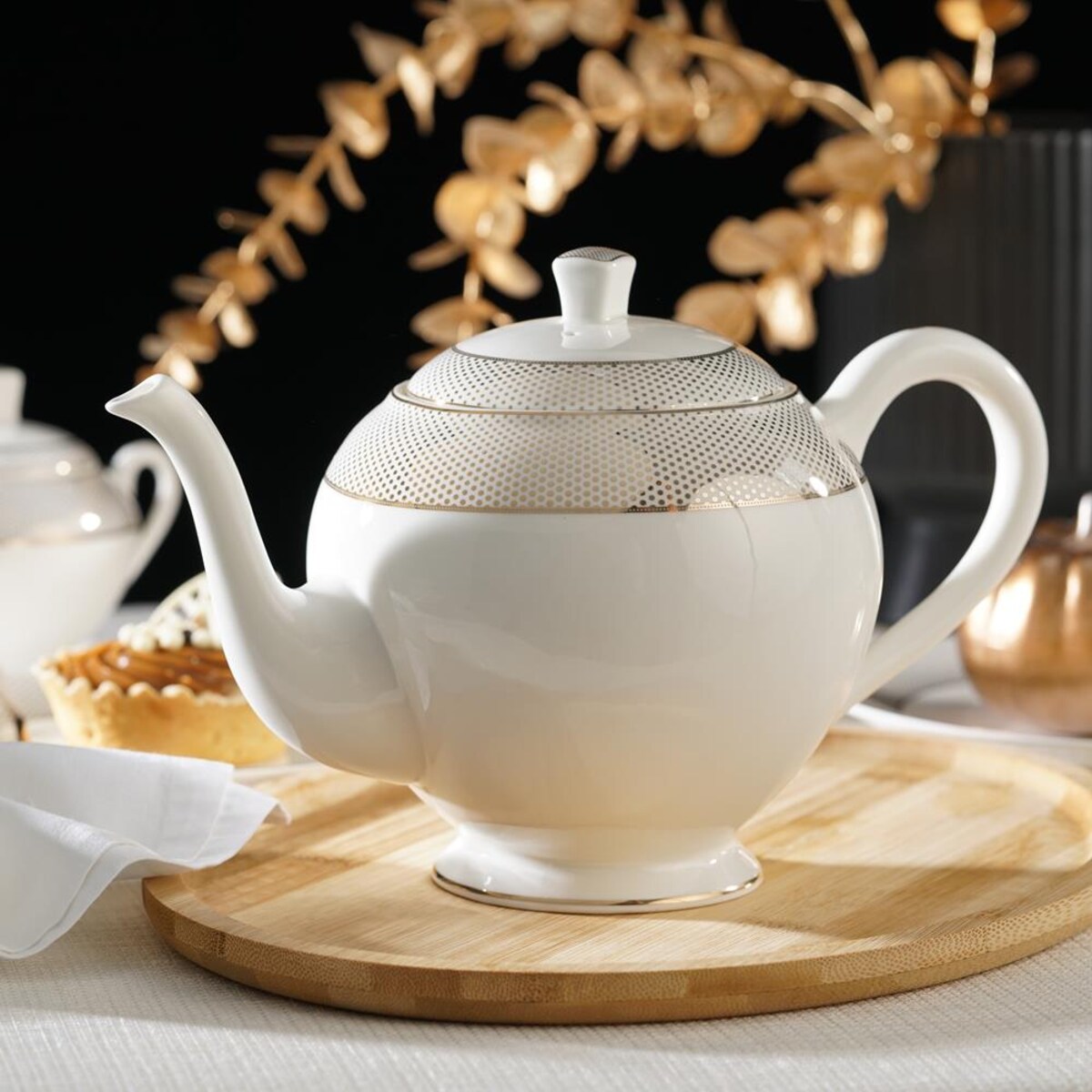 VILLA ITALIA Serwis kawowy na 12 osób porcelanowy MARILYN