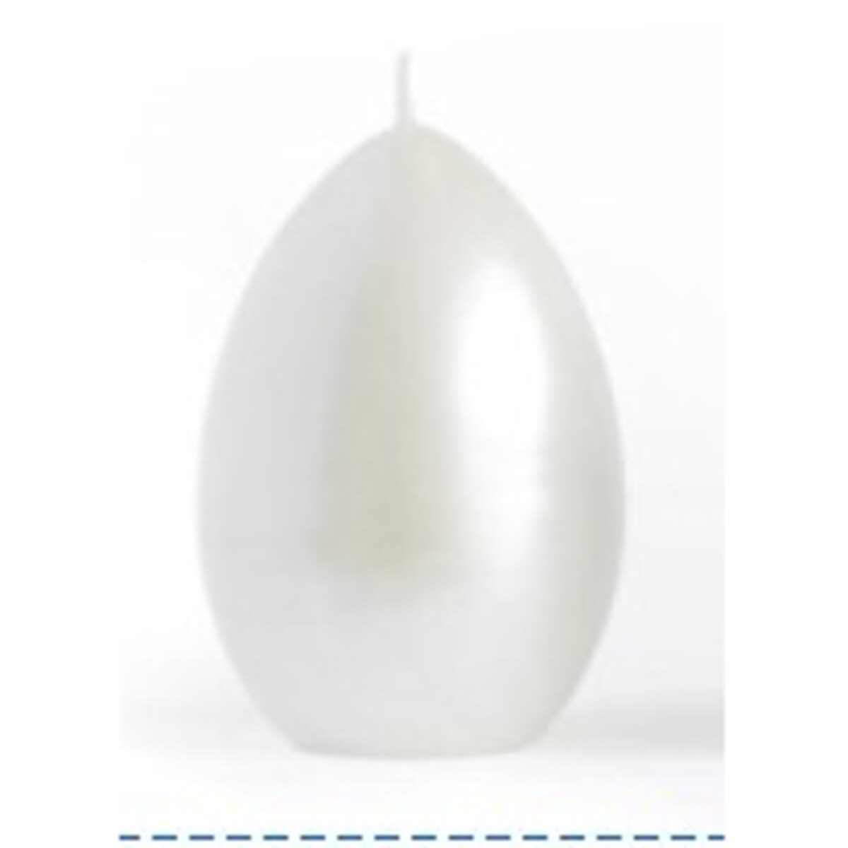 Świeca OPAL jajko małe 5x9cm biała