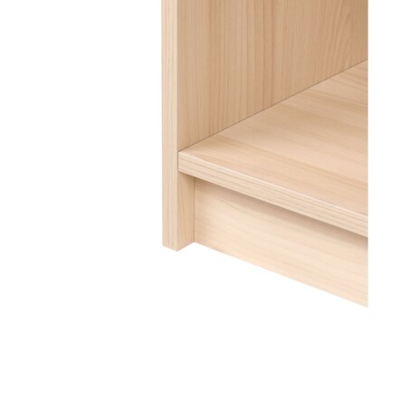 Regał na książki 3 półki ZEHNA 117 cm Jasnobrązowy