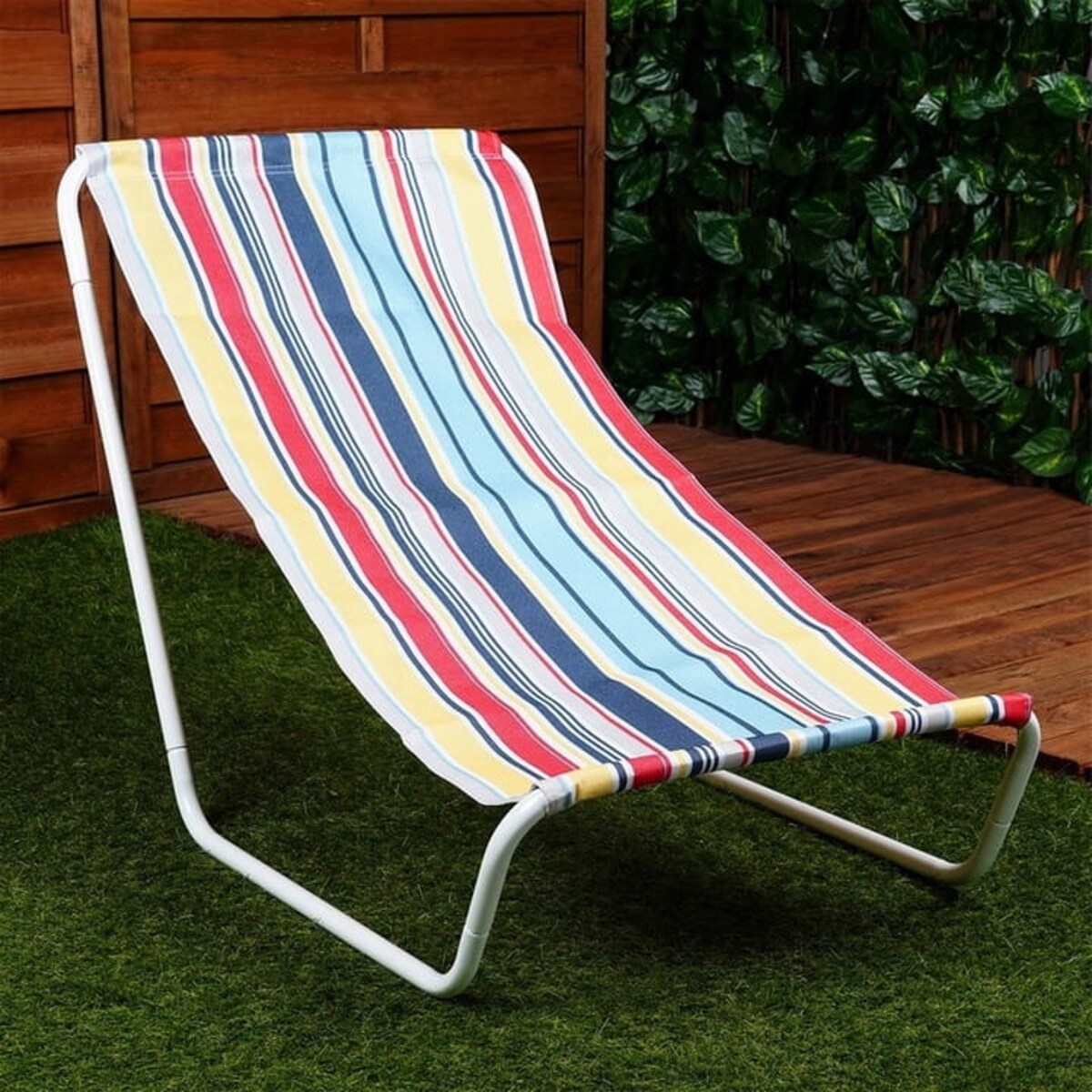 Leżak PLAŻOWY OGRODOWY turystyczny kempingowy składany przenośny fotel