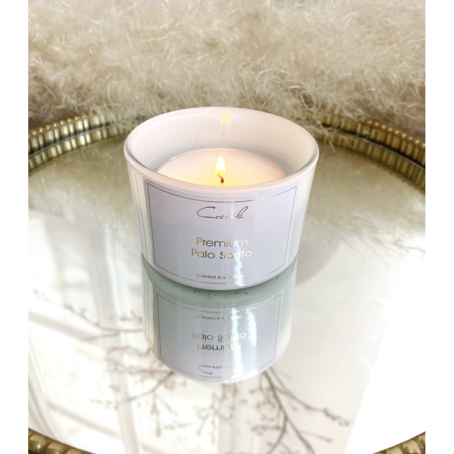 Premium Palo Santo- ekologiczna naturalna świeca sojowa t-ligth - 3 sztuki tlight duże