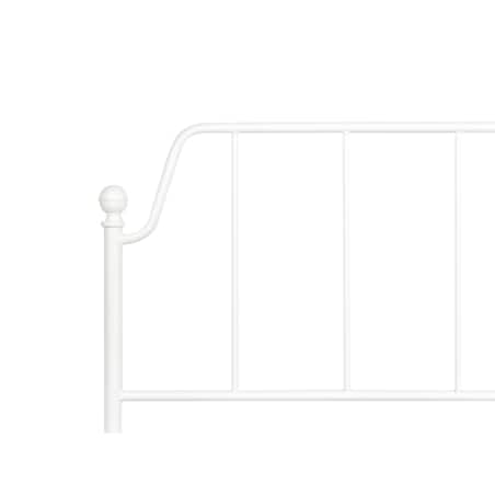 Łóżko metalowe 180 x 200 cm białe MAURESSAC