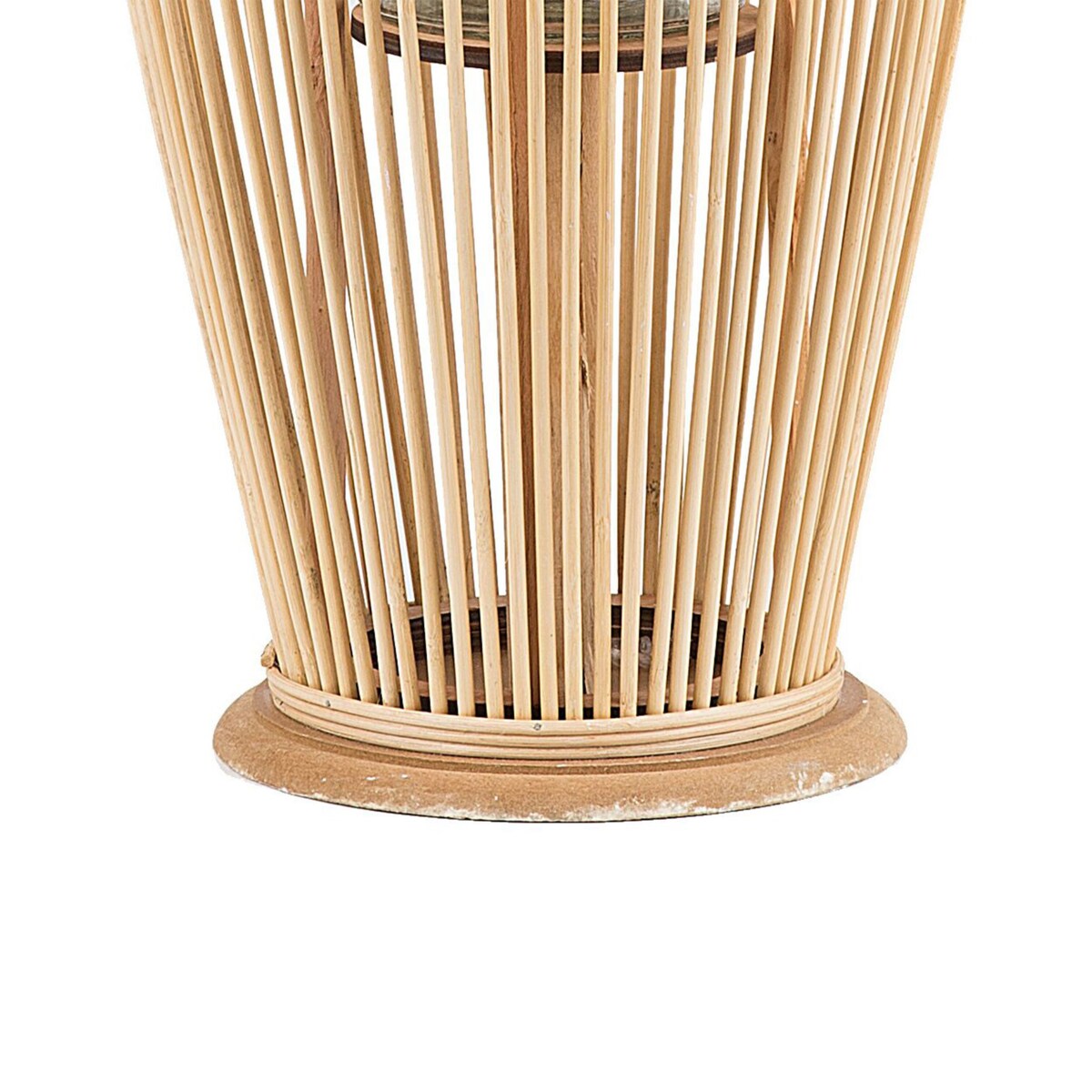 Lampion drewniany 84 cm naturalny TAHITI