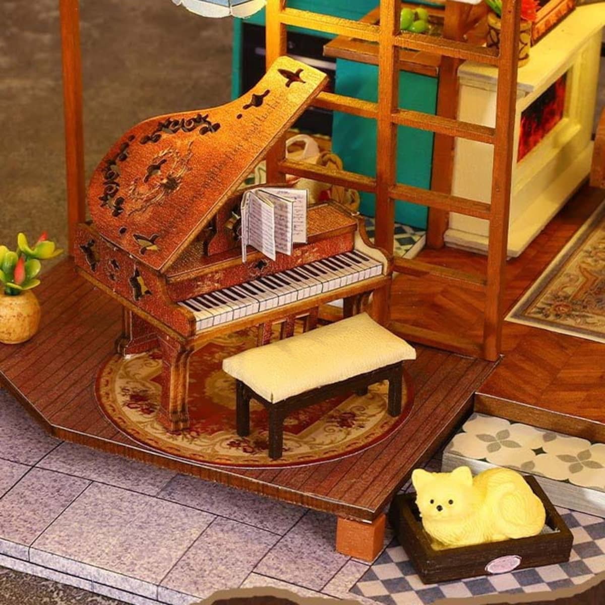 Miniaturowy domek - Retro willa