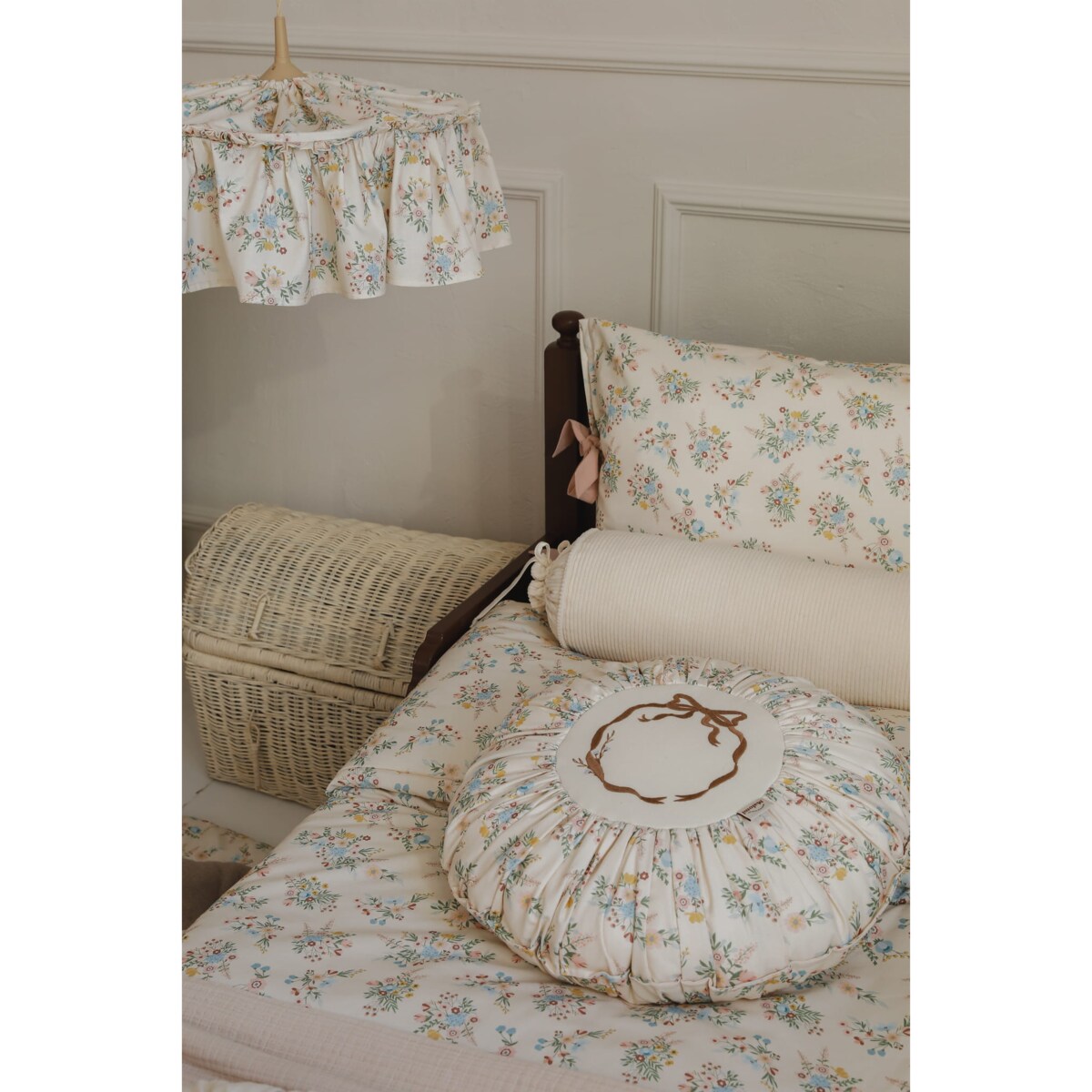 Poduszka dekoracyjna wałek sztruksowy natural