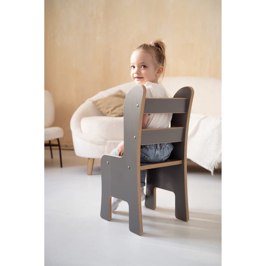 Stolik + Krzesełko - szare