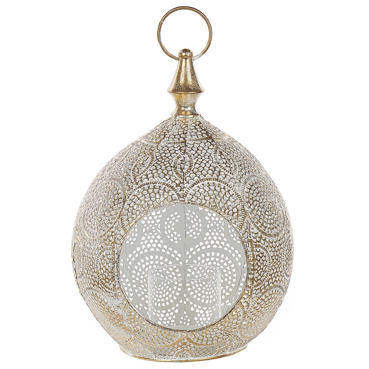 Lampion LAESO Metal 33 cm Złoty