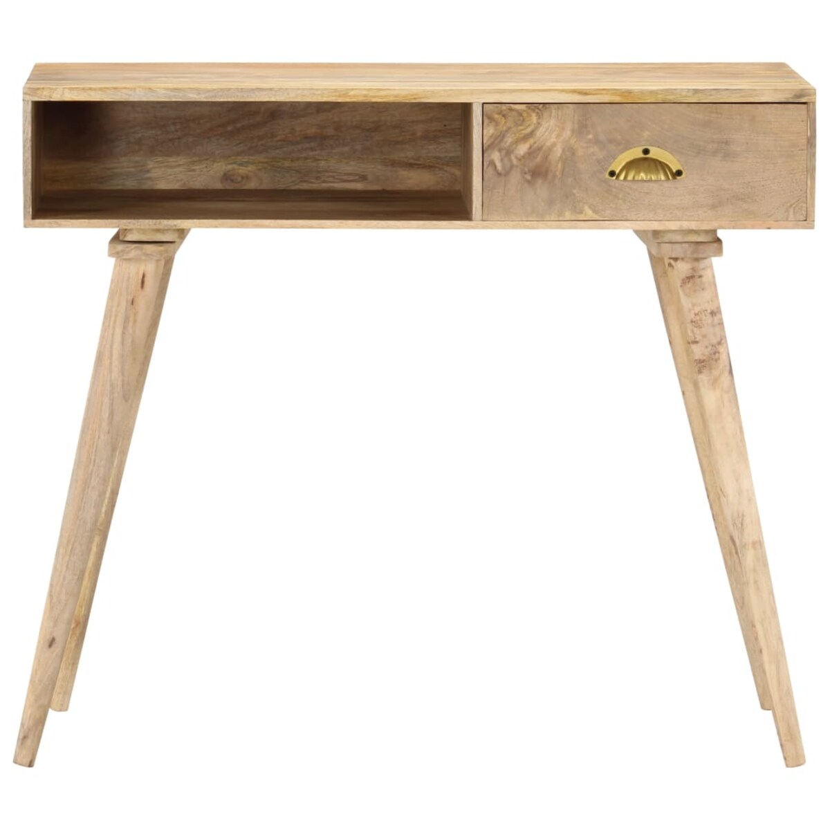 vidaXL Stolik konsolowy, 90x45x75 cm, lite drewno mango