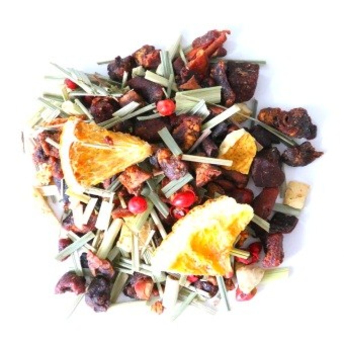 Najlepsza sypana herbata owocowa CYTRUSOWA GRUSZKA EKO hibiskus 180g napar