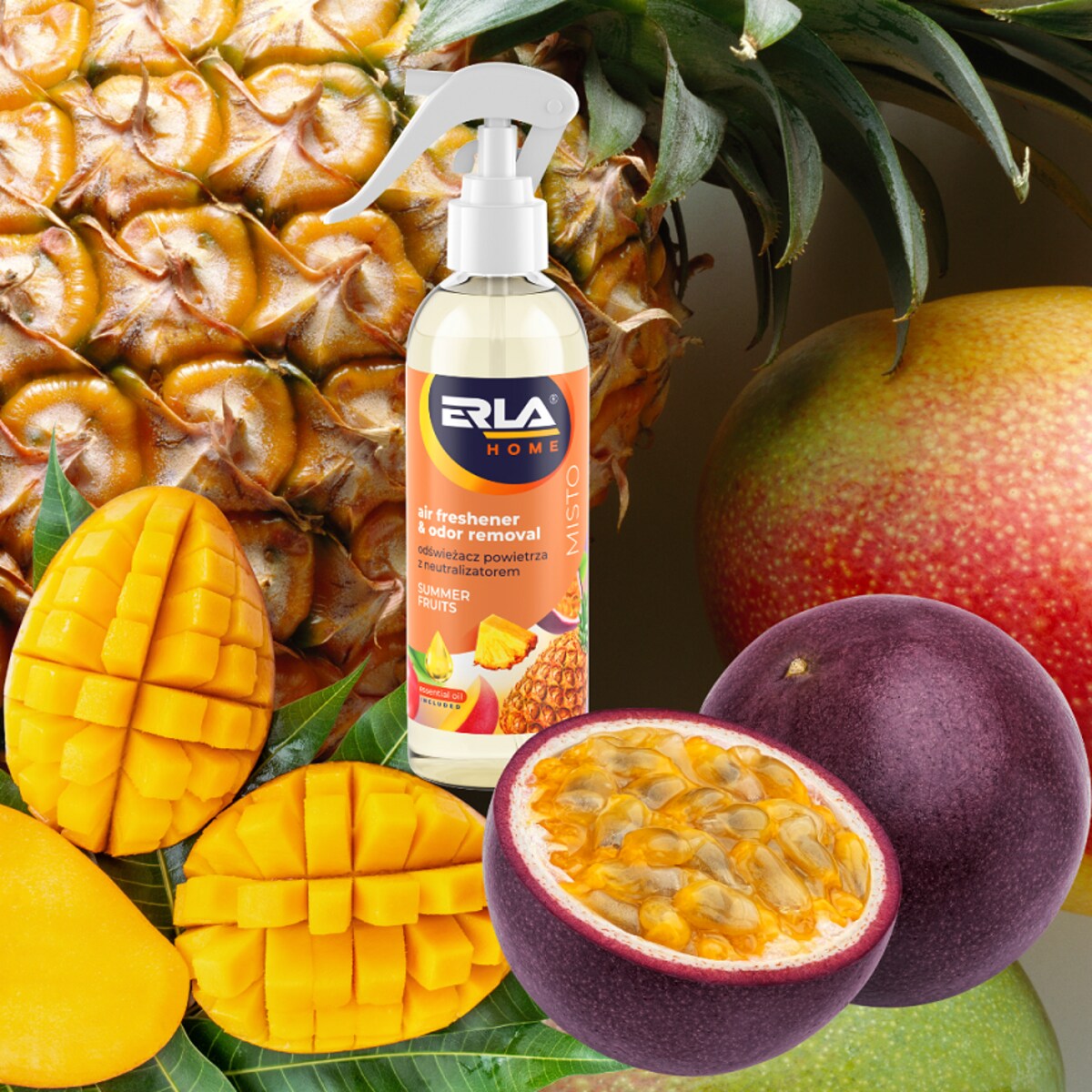 odświeżacz powietrza z neutralizatorem erla misto summer fruits 250ml