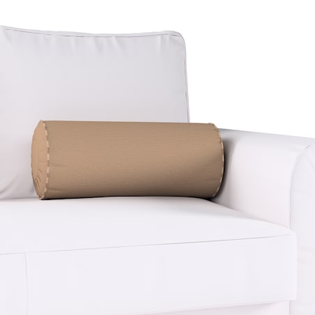 Poduszka wałek z zakładkami, beżowy, Ø20 x 50 cm, Quadro