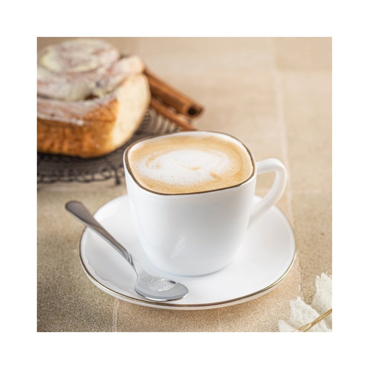 Kinghoff zestaw kawowy 6 filiżanek ze spodeczkami Opal 62396