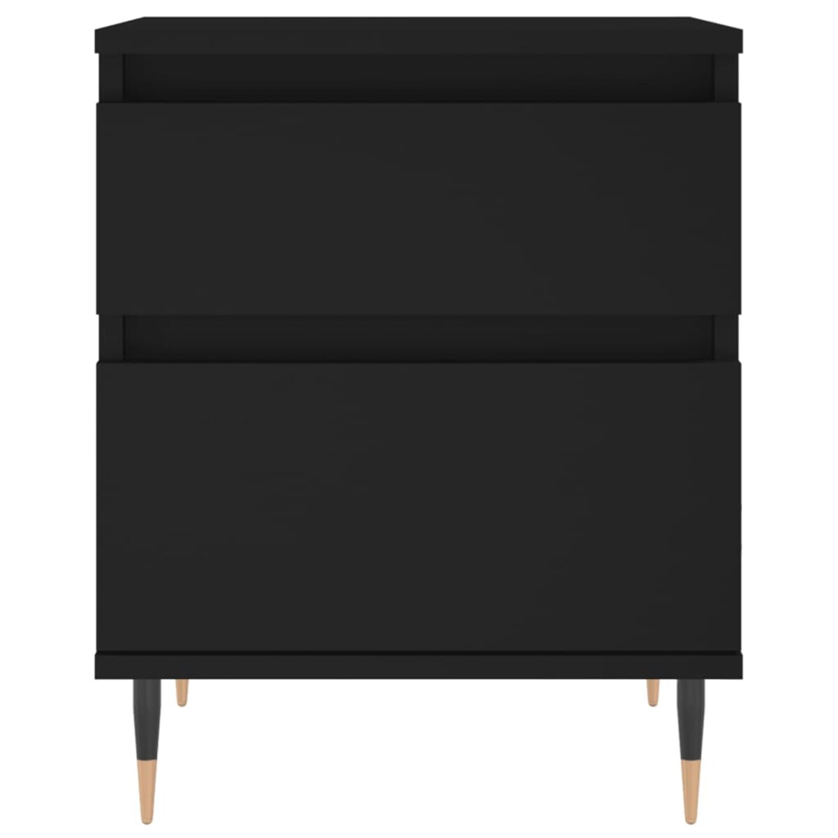 vidaXL Szafki nocne, 2 szt., czarne, 40x35x50 cm