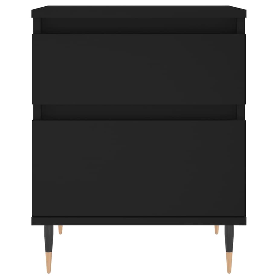 vidaXL Szafki nocne, 2 szt., czarne, 40x35x50 cm