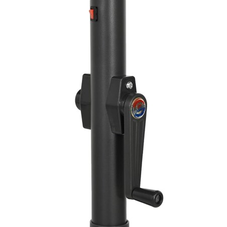 vidaXL Parasol ogrodowy z LED, piaskowy, 200x211 cm, aluminium