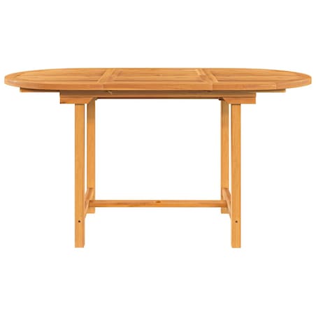 vidaXL Rozkładany stół ogrodowy, 110-160x80x75 cm, lite drewno tekowe