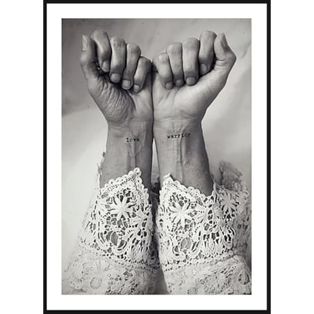 Poster Story, Plakat, Obraz - Tatuaż Love Warrior, wymiary 30 x 42 cm