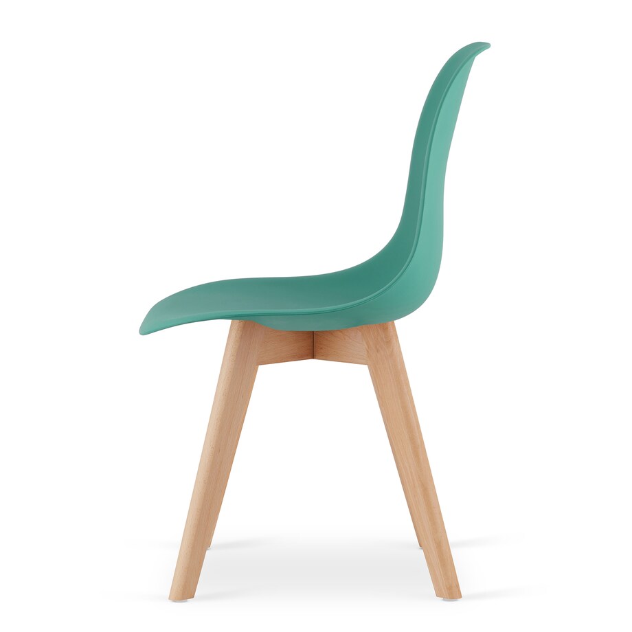 Krzesło do jadalni Kito Zielone, Nogi Naturalne 2 szt.