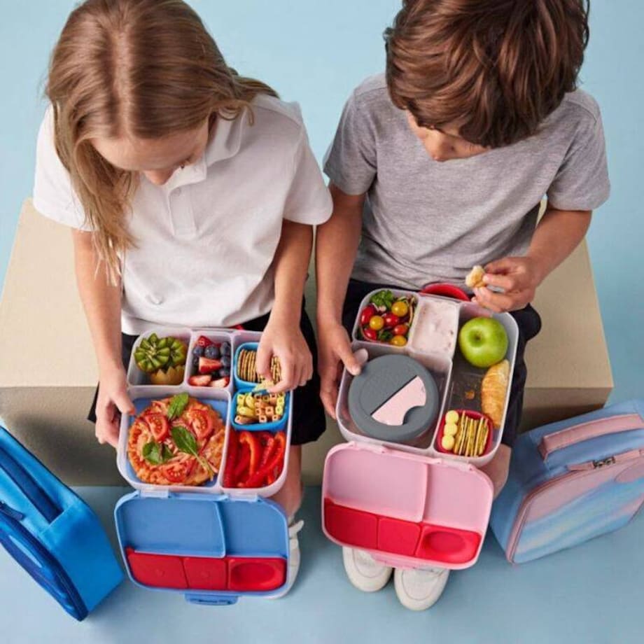 Lunchbox dla dzieci i dorosłych - śniadaniówka z przegródkami i wkładem chłodzącym Blue Blaze, b.box